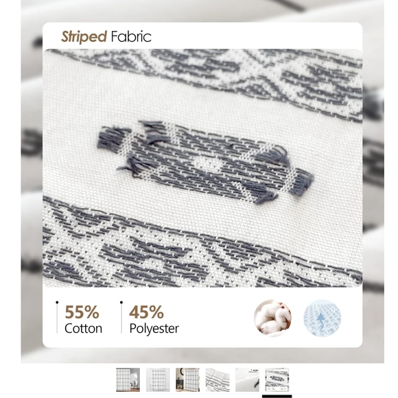 Waffle Shower Curtain-Cloth Shower Curtain [84] - Picture 4 of 5